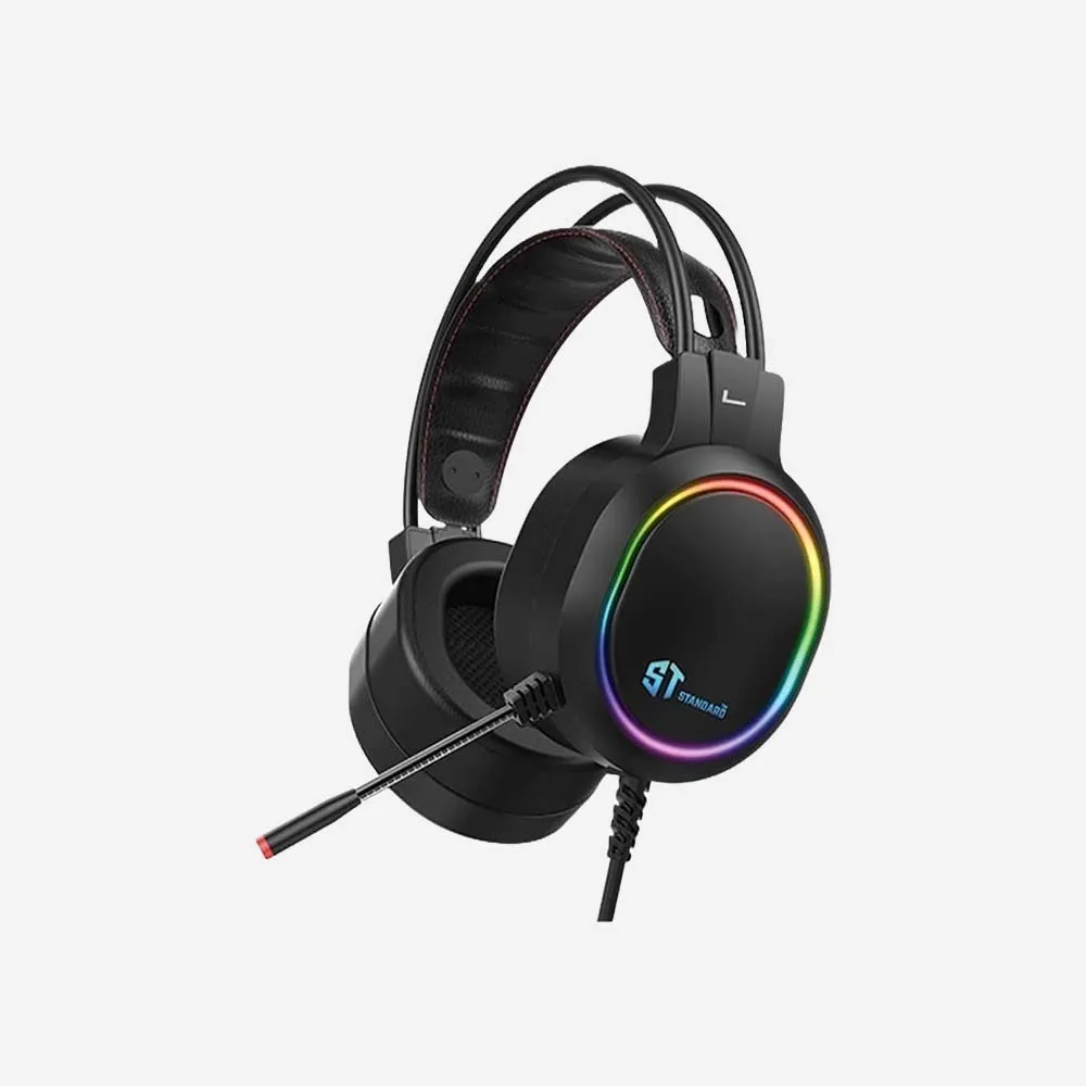 ST Standard GM-009 RGB Wired Gaming Headset â€“ Black