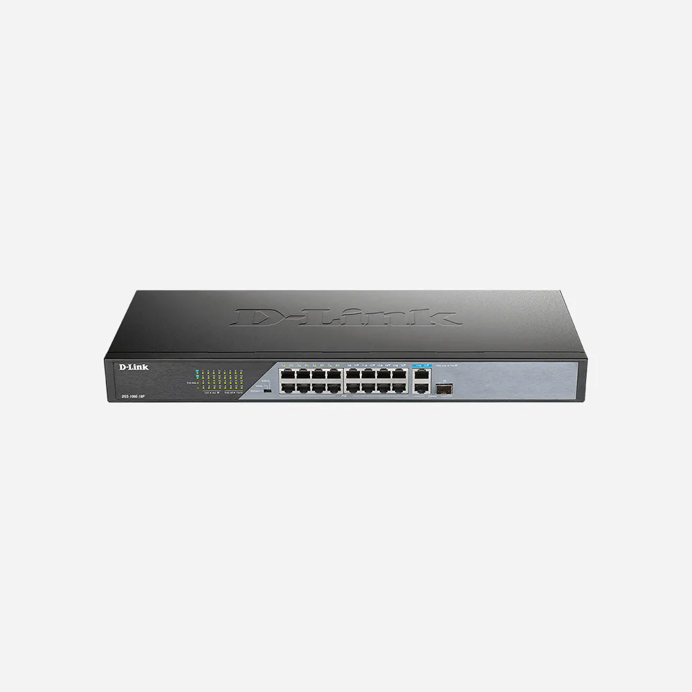 D-Link 18-Port 10/100BASE-TX PoE Unmanaged Surveillance Switch